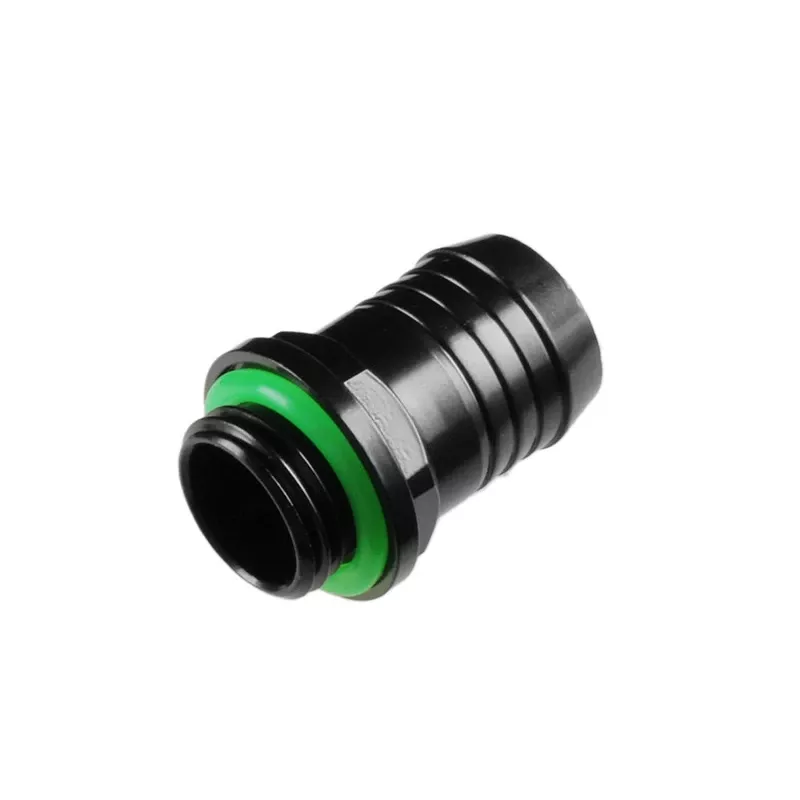 Bitspower BP-MBWP-C01 tiesi jungtis G1/4 išorinis sriegis į 13 mm vidinį skersmenį, matinė juoda