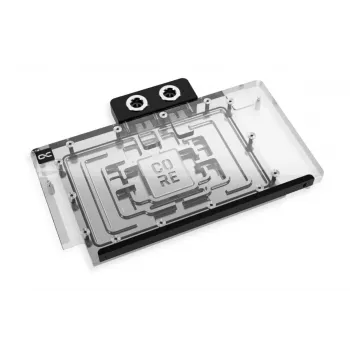 Alphacool 10269 galinė plokštė – akrilas, aliuminis, chromuotas varis, nailonas, juoda, 155,5x235,9x34 mm