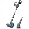 Akumuliatorinis šluotvarkis AquaBrush Universal 18V P4A, kietų grindų valiklis Pilka/turquoise, Li-Ion akumuliatorius 2,5Ah P4A, POWER FOR ALL ALLIANCE