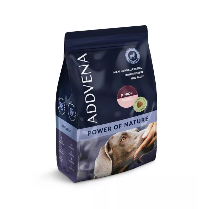 ADDVENA Power of Nature Junior Small Lamb sausas šunų ėdalas - 2,5kg