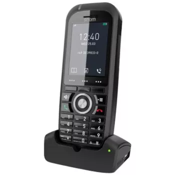 Snom M70 DECT belaidis telefono ragelis su skambučio ID, juodas
