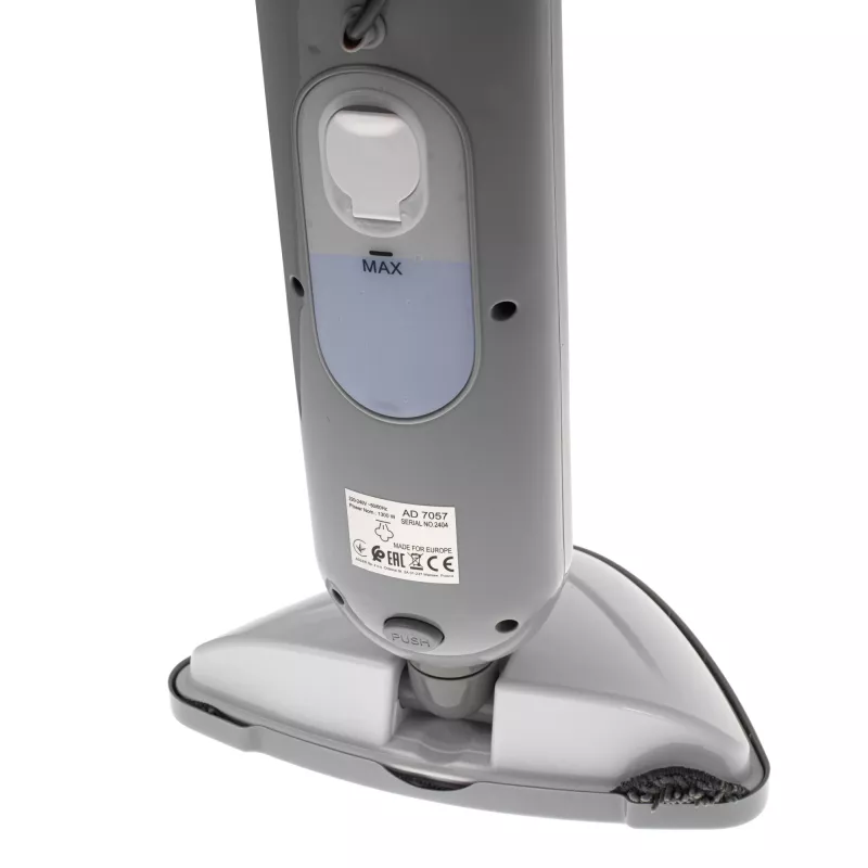 Garų šluotra Adler AD 7057 1300W 0,38L Balta/Pilka