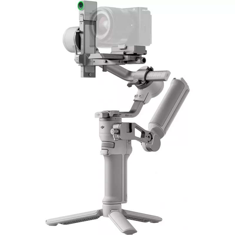 Gimbal stabilizatorius DJI RS 4 Mini Combo – kompaktiškas rankinis stabilizatorius veidrodiniams fotoaparatams