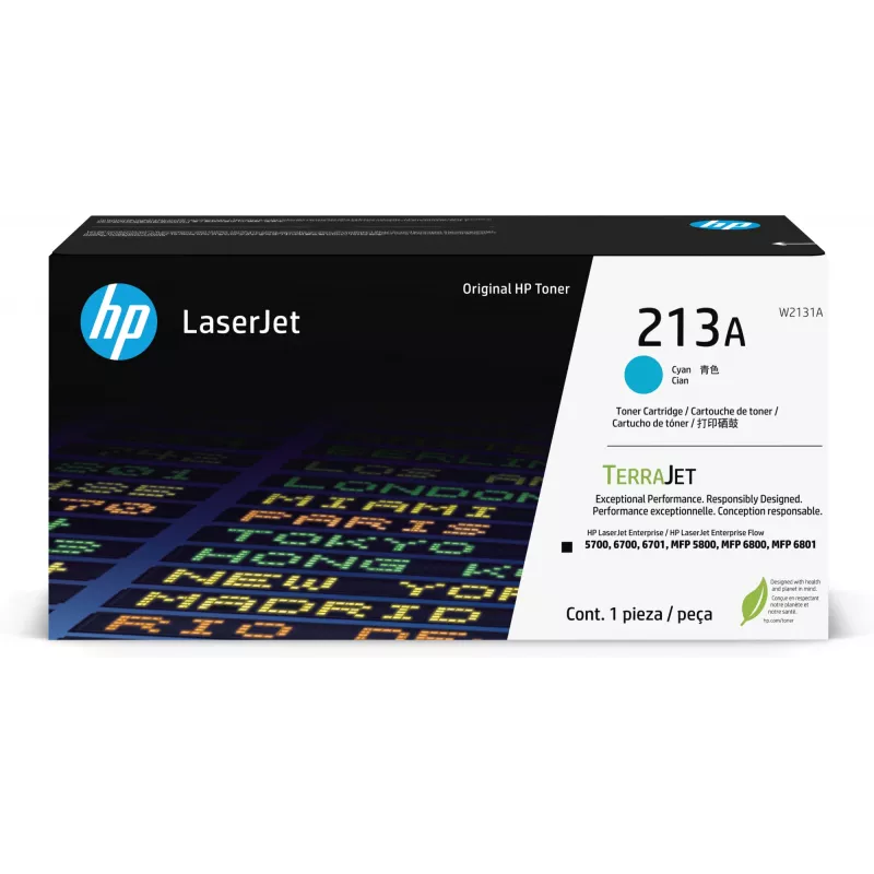 HP Toner 213A W2131A iki 3000 puslapių Cian