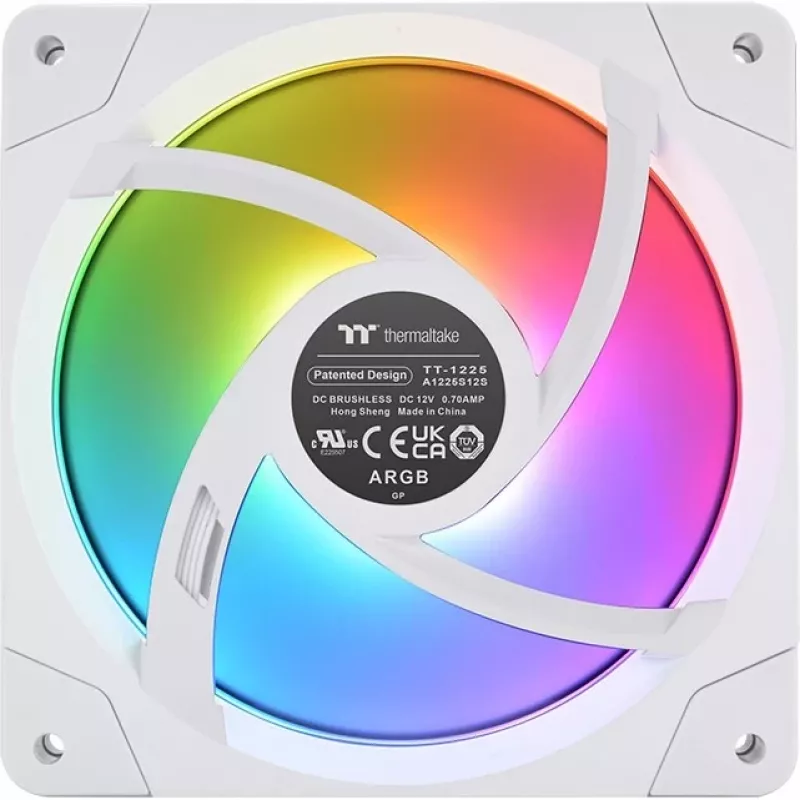 Thermaltake SWAFAN EX14 ARGB Sync kompiuterio ventiliatorių rinkinys, 3 vnt., baltas, TT Premium Edition, 140 mm