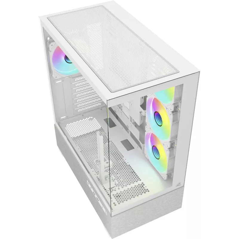 Korpusas Sharkoon AK7 ARGB ATX baltas