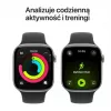 Apple Watch Series 11 GPS+Cellular 46mm Kosminės pilkos spalvos aliuminio korpusas su juodu sportiniu dirželiu M/L