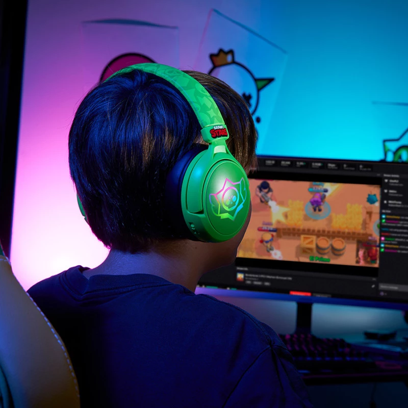 Belaidės žaidimų ausinės Subsonic su Brawl Stars kaukole
