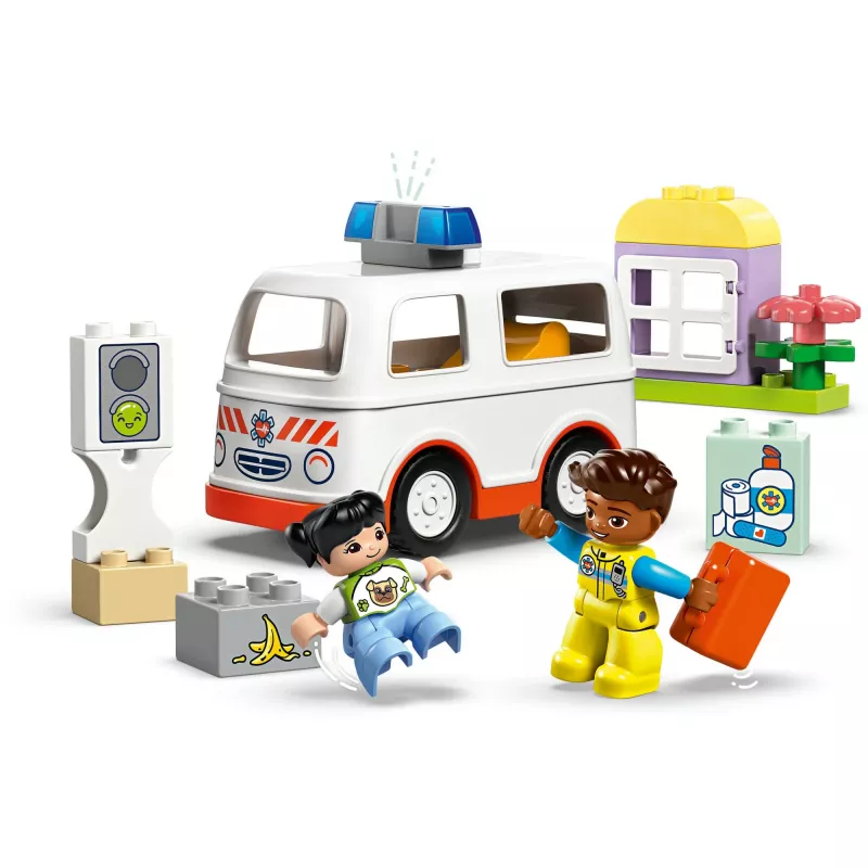 LEGO DUPLO 10447 Greitosios pagalbos automobilis su vairuotoju
