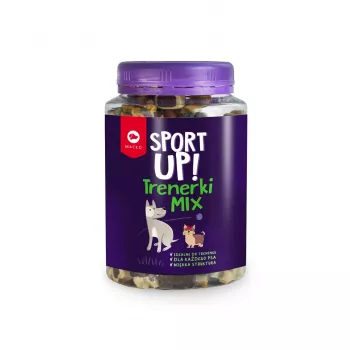 Šunų skanėstai MACED Sport Up! Mix 300 g – treniruočių sausainiai su mišriais skoniais, žuvies skonio, 300 g