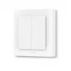Aqara Light Switch H2 EU (4 mygtukai, 2 kanalai) (WS-K08D) - Zigbee ir Thread sieninis jungiklis su 2 relėmis