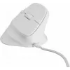 NATEC Crake 2 Pro vertikali pelė, dešinei rankai, USB-A, optinė, 12800 DPI, balta