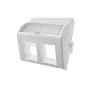 Adapteris 45x45 2xRJ45 iškilus kampinis Alantec OS022