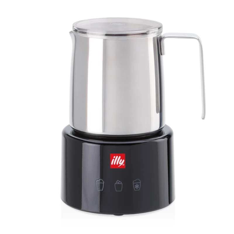 Pieno putotojas/šildytuvas Illy 23760 juodas nerūdijantis plienas 250 ml