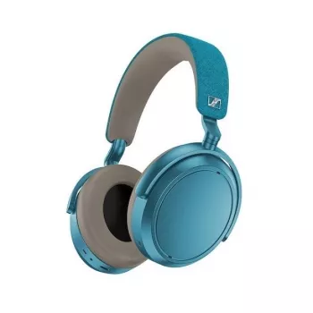 Ausinės Sennheiser Momentum 4 Wireless – belaidės Bluetooth 5.2, 60 h baterija, aktyvus triukšmo slopinimas, 3,5 mm, mėlynos