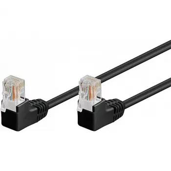 Wentronic 96090 Patch Laidas, RJ-45 Kištukas/Kištukas, Cat5e, U/UTP, Juodas (96090)