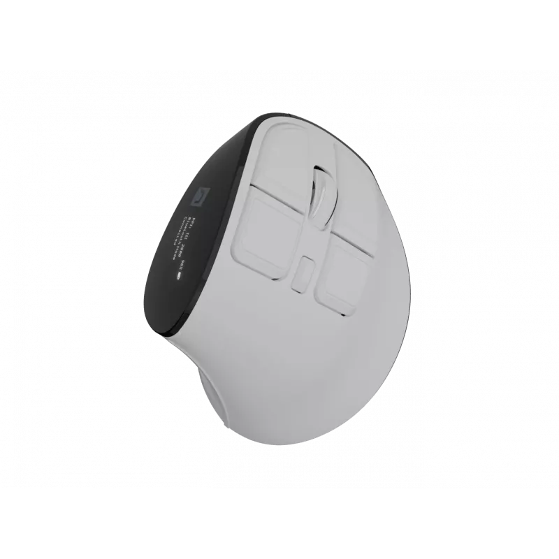 Belaidė vertikali pelė NATEC Euphonie Pro Bluetooth 5.0, 4000 DPI, programuojama, tyli, balta