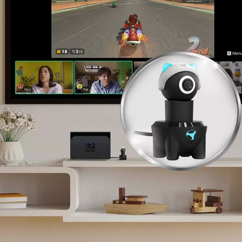 Subsonic Playcam 1080 2in1 HD Mini kamera, skirta Nintendo Switch 2, šviesiai mėlyna