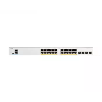 Cisco Catalyst 1200-24P-4X išmanusis jungiklis, 24 prievadai GE, PoE, 4x10GE SFP+, ribota viso gyvenimo apsauga (C1200-24P-4X)