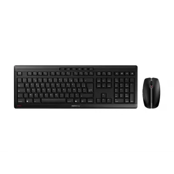 CHERRY Stream Desktop belaidė klaviatūra su pele, AZERTY prancūziškas išdėstymas, juoda