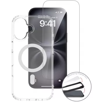 4smarts Border Case iPhone 17 permatas stiklas Skaidrus