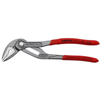 Vandentiekio replės Knipex Cobra ES 87 51 180 SB – reguliuojamas žiaunų plotis 0–45 mm