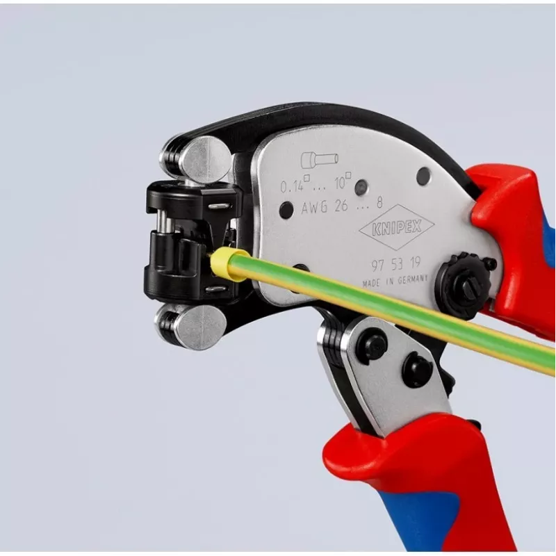 KNIPEX Twistor T savaime prisitaikančios užspaudimo replės vielos galų antgaliams