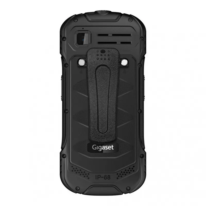 GIGASET GLX 8 ACTIVE juoda 6,1 cm 2,4 colio ekranas, Push-to-talk funkcija, 2500 mAh baterija, IP68, 2 MP kamera, Dual-SIM, Bluetooth