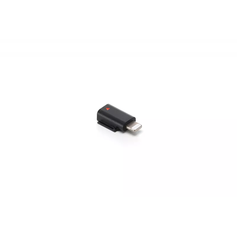Garso adapteris DJI Mic 3 mobiliojo telefono adapteris (Lightning) – juodas, skirtas Apple įrenginiams