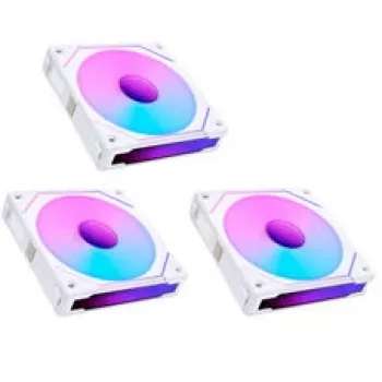 LIAN LI UNI FAN SL-INF 120 ARGB Reverse Blade 3 rinkinys Baltas