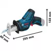 Bosch GSA 10,8 V-LI Professional pjūklas stūmoklinis (juodas, mėlynas)