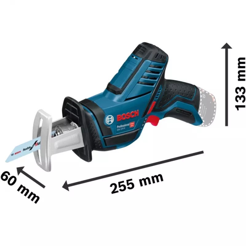 Bosch GSA 10,8 V-LI Professional pjūklas stūmoklinis (juodas, mėlynas)