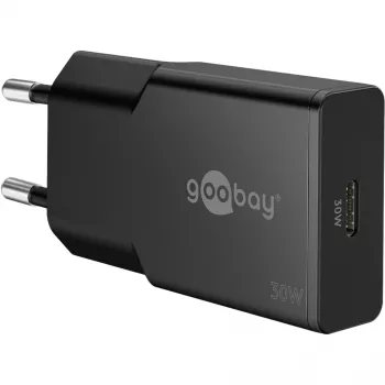 Goobay USB-C™ PD GaN greitasis įkroviklis Slim (30 W) juodas