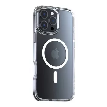 Skaidrus apsauginis dėklas Torras DIAMOND-MAG SERIES, skirtas iPhone 16 Pro Max — suderinamas su MagSafe, permatomas