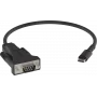 Vision Professional Sirius adapteris – USB-C (kištukas) į DB-9 (kištukas) – juodas