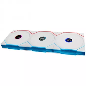 120 mm ARGB PWM belaidis LCD korpuso ventiliatorius Lian Li UNI FAN TL su LCD ekranu