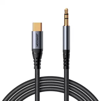 Garso laidas Joyroom SY-A07 3,5 mm į USB-C, 1,2 m, juoda
