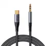 Garso laidas Joyroom SY-A07 3,5 mm į USB-C, 1,2 m, juoda