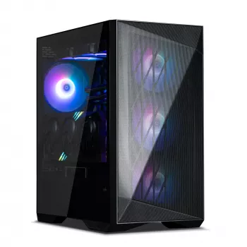 Korpusas Zalman Z9 Iceberg MS Black ATX Mid Tower su 4x 140 mm ARGB ventiliatoriais