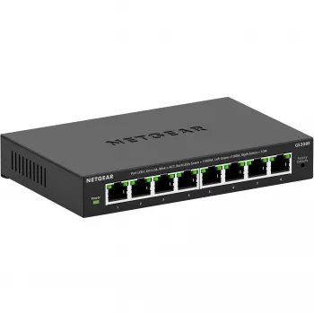 NETGEAR GS308E valdomas L2/L3 gigabitinės eterneto (10/100/1000) jungiklis, juodas