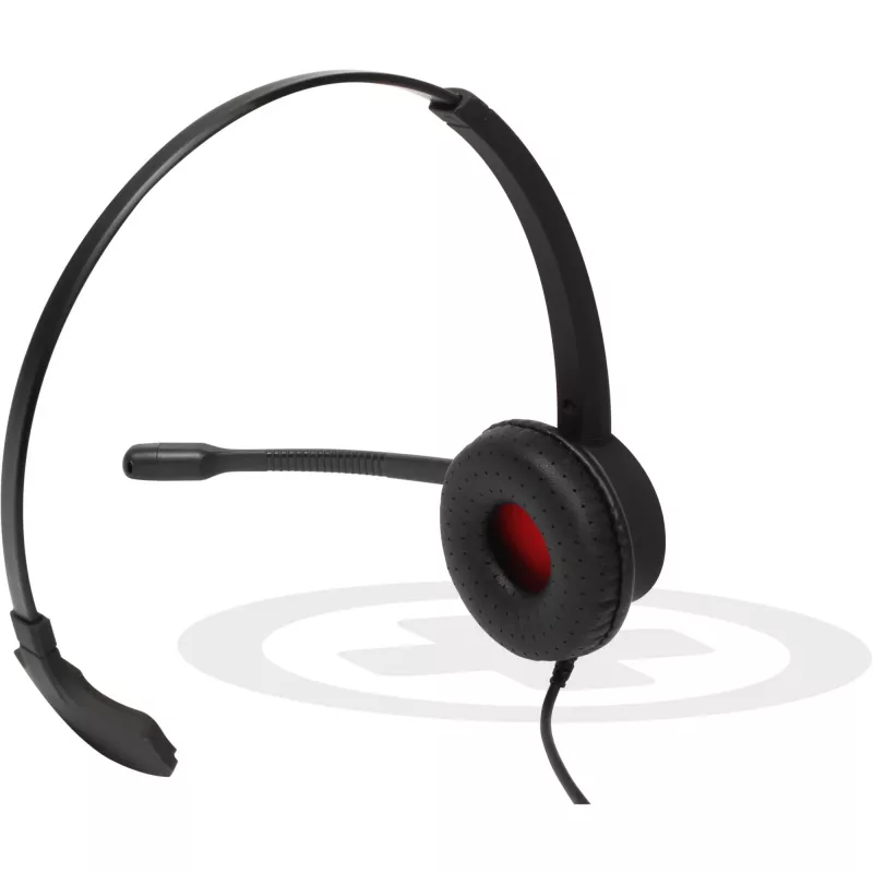 Mono USB ausinės Plusonic 10.1P – viena ausinė skirta pokalbiams su Teams ir Skype