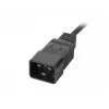 Lanberg PDU-08I-0200-C20-BK maitinimo skirstytuvas (PDU) 1U juodas, 8 AC išėjimai