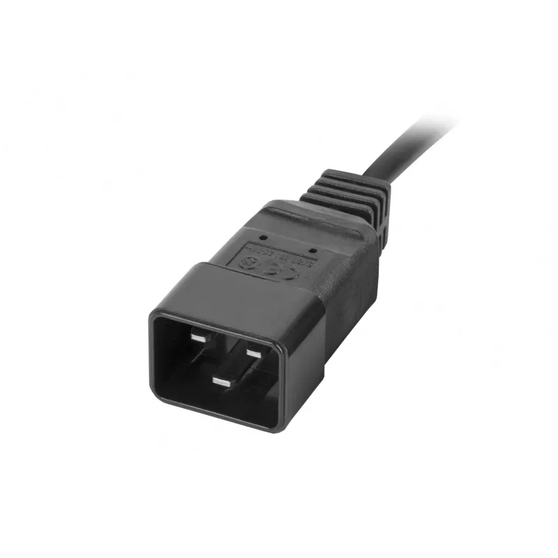Lanberg PDU-08I-0200-C20-BK maitinimo skirstytuvas (PDU) 1U juodas, 8 AC išėjimai