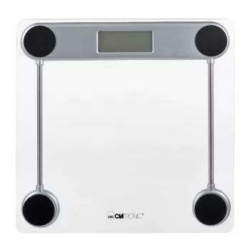 Elektrinės asmeninės svarstyklės CLATRONIC PW 3368 – 150 kg, 100 g tikslumas, stiklinė platforma