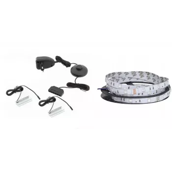 LED juostelė cama meble QIU 160, montuojama ant paviršiaus, mėlyna šviesa, maitinimas iš kintamosios srovės, 1 vnt.