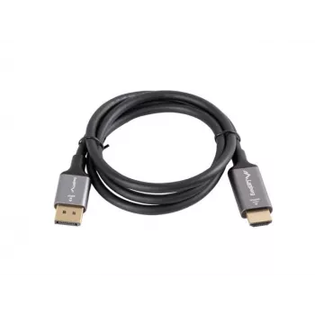 Displayport(M)-HDMI(M) laidas 1M 4K juodas ir sidabrinis