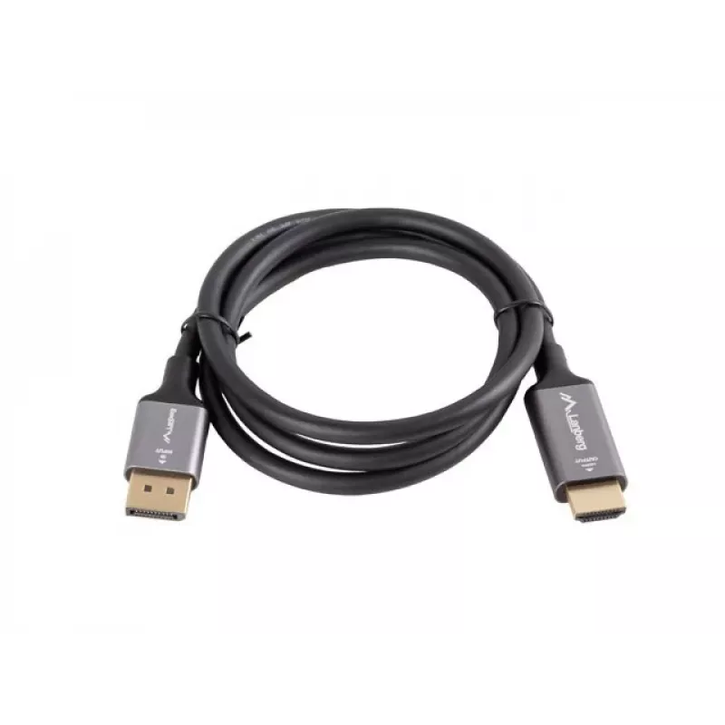 Displayport(M)-HDMI(M) laidas 1M 4K juodas ir sidabrinis