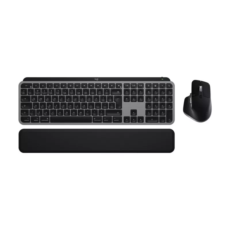 Logitech MX Keys S Combo for Mac, belaidė klaviatūra ir pelė su DE išdėstymu, optimizuota macOS