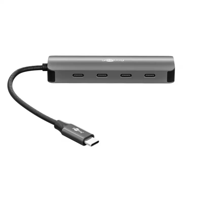 Goobay Slim 4 prievadų USB-C centras 10 Gbit/s (76565)