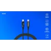 Savio USB-C – USB-C laidas CL-174 1 m juodas USB 3.2 Gen 1